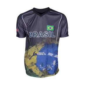 Camisa BRASIL - Uniforme BSS Atleta- Preto GG